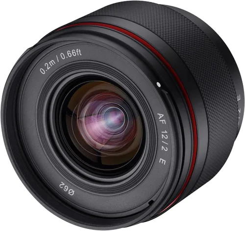 Vista 5 de Rokinon AF 0.472 in F2.0 Lente de enfoque automático para Sony E APS-C – Ultra gran angular, ligero, sellado contra la intemperie, motor STM