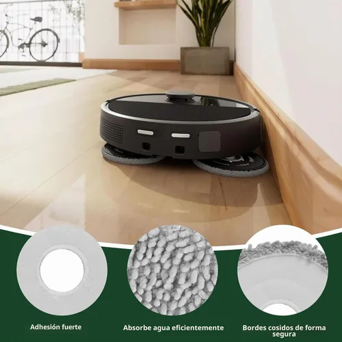 Vista 4 de Paquete de 25 accesorios para iRobot Roomba Plus 405 Combo / 505 Combo / 507 Combo Robot Aspirador, accesorios de repuesto, 2 cepillos principales