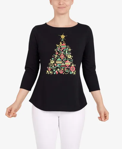 Vista 6 de Ruby Rd. Top de árbol navideño pequeño para mujer