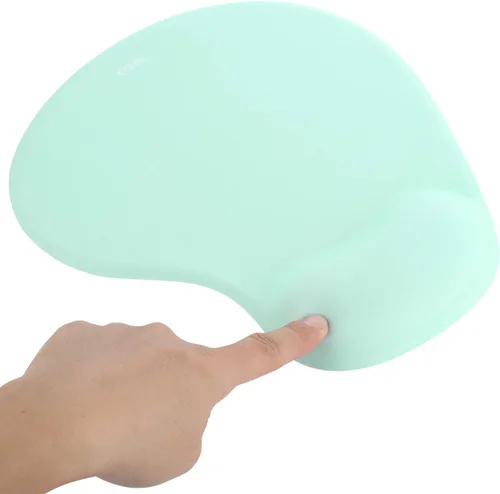 Vista 13 de Alfombrilla de mouse ergonómica para computadora con soporte para reposamuñecas, alfombrilla de mouse para aliviar el dolor con base de poliuretano