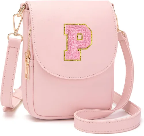 Vista 97 de Viverte Bolso Cruzado para Niñas Adolescentes Pequeñas, Bolso Inicial para Celular, Pequeña Cartera para Niños Pequeños, Bolso de Cuero con Tres