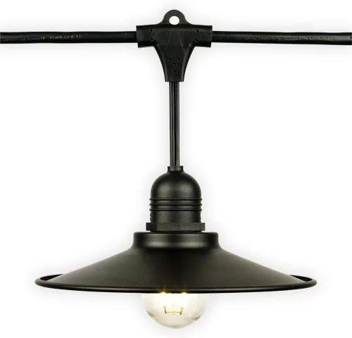 Vista 6 de fantado PaperLanternStore - Bombilla metálica para patio, para exteriores, E26, color blanco Estriado - Blanco