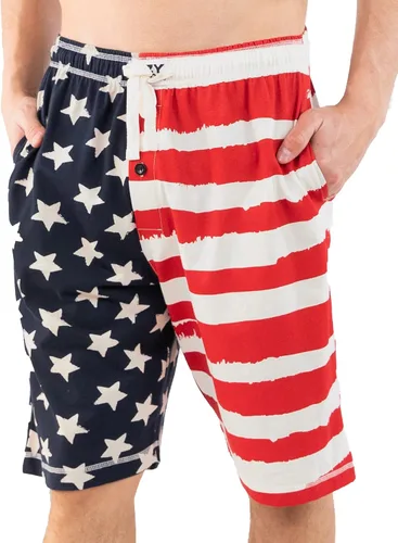 Vista 62 de Lazy One - Pantalones cortos de pijama para hombre, ropa de dormir