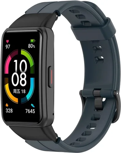 Vista 3 de SOOYEEH Correa para HUAWEI Band 6Honor Band 6, correa de repuesto de silicona suave