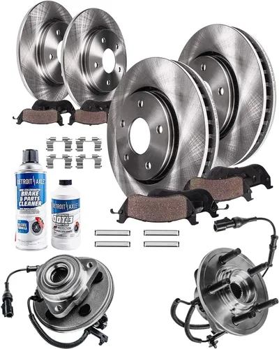 Vista 11 de Detroit Axle - Rotores de freno para Chrysler 200 2015 2016 2017, Rotores de freno de disco de reemplazo: 12.01" pulgadas delantero y 10.95