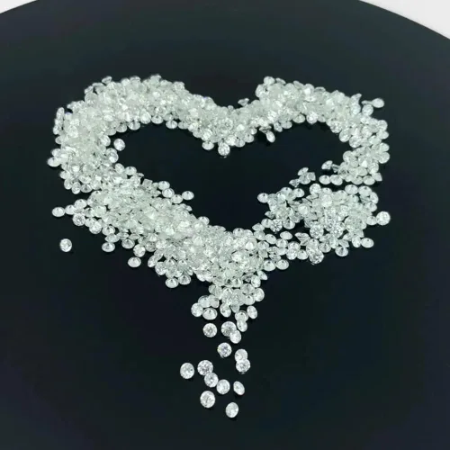 Vista 2 de REAL-GEMS Lote al por mayor de diamantes sueltos CVD cultivados en laboratorio, 8 piezas de 0.020in 0.5 cts VS1 Clarity EFG, excelente diamante