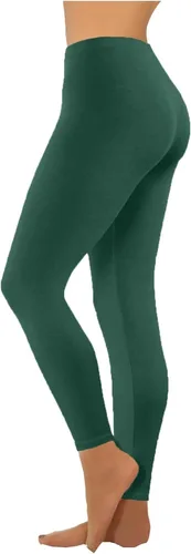 Vista 2 de Capri Leggings for Women Casual High Waisted Yoga Pants Comfy Slim Fit Workout Cropped Jogger Sweatpants