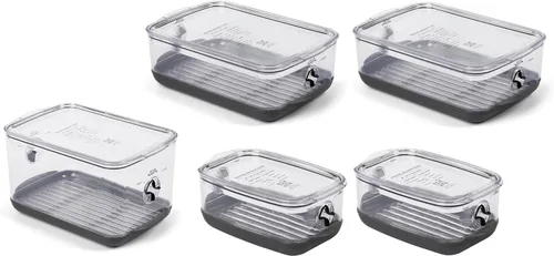 Vista 3 de Progressive ProKeeper Contenedor de almacenamiento de productos ProKeeper apilable con sistema de ventilación Stay-Fresh (PKS-3PC-Produce+)