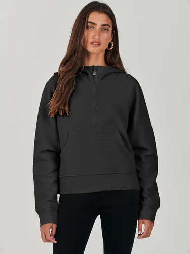 Vista 2 de ANRABESS Half Zip Sweatshirts Cropped Hoodies Fleece Womens Quarter Zip Up Pullover Sweaters Fall Outfits 2023 Winter Clothes