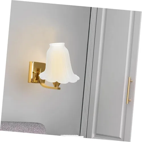Vista 6 de VILLCASE Pantalla de techo para pantalla de mesa, pantalla de repuesto para lámpara decorativa en forma de flor