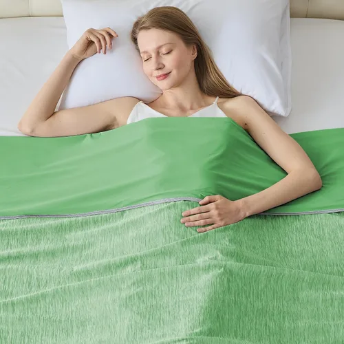 Vista 14 de Manta refrescante para durmientes calurosos tamaño individual 60"x80", manta de verano ultra fría que absorbe el calor para mantener el cuerpo