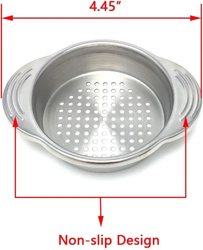 Vista 4 de Colador de latas, colador de atún, acero inoxidable 304 (18/8), apto para lavavajillas, colador de alimentos, colador de latas, fácil de limpiar