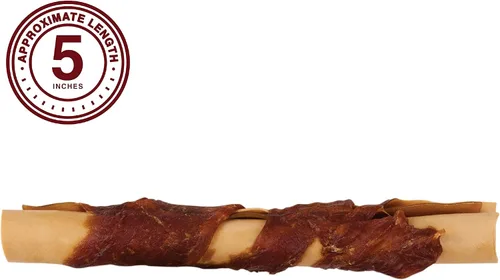 Vista 4 de DreamBone Masticables envueltos en pollo, 8 unidades, masticables sin piel cruda para perros, grandes, 8