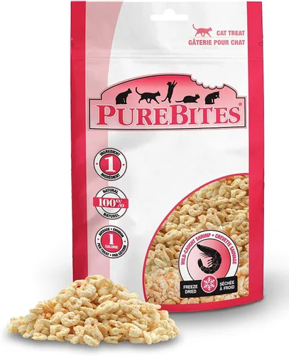 Vista 2 de PureBites Camarón 1PBC-8SR14 para gatos, 0.28z/0.28 oz - tamaño de entrada Crema