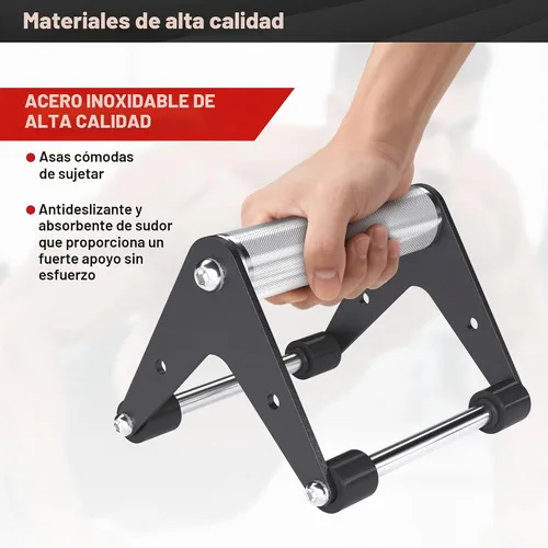 Vista 4 de Push Up Bars, Heavy Duty Stainless Steel Push Up Handles, Parallettes Bars