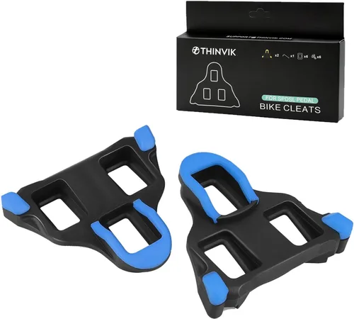 Vista 2 de Thinvik Tacos de bicicleta de carretera para Shimano SPD-SL bloqueo Pedales de ciclismo Cleat para Shimano SH10 SH11 SH12 sistema zapatos