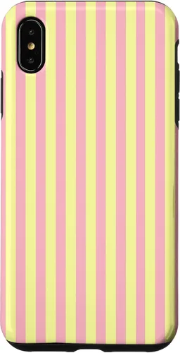 Vista 11 de Funda para iPhone 17 con rayas verticales amarillas y rosadas