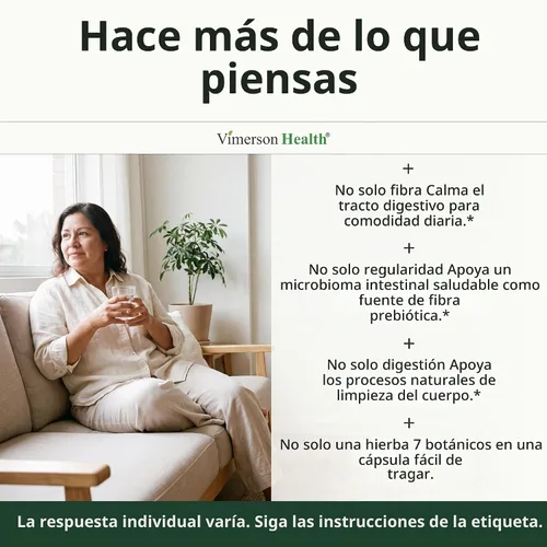 Vista 7 de Cápsulas de cáscara de psyllium 1080mg - 60 cápsulas de fibra de psyllium para regularidad