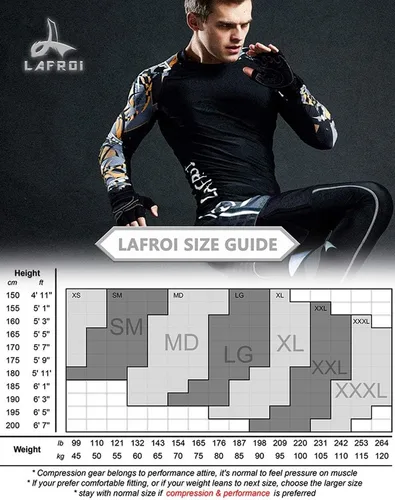 Vista 2 de LAFROI Leggings de compresión 34 para hombre con Pcoketsin bolsillo-YSK10
