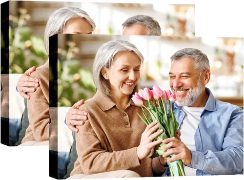 Vista 11 de YK artwood Lienzo Personalizado Subir Imágenes 12x16 pulgadas - Impresiones de Lienzo Personalizadas con Tus Fotos - Cuadros de Lienzo