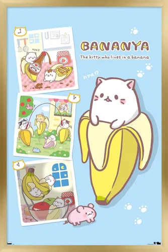 Vista 15 de Trends International Bananya - Póster de pared de collage, 14.72 x 22.37 pulgadas, versión enmarcada de madera de granero