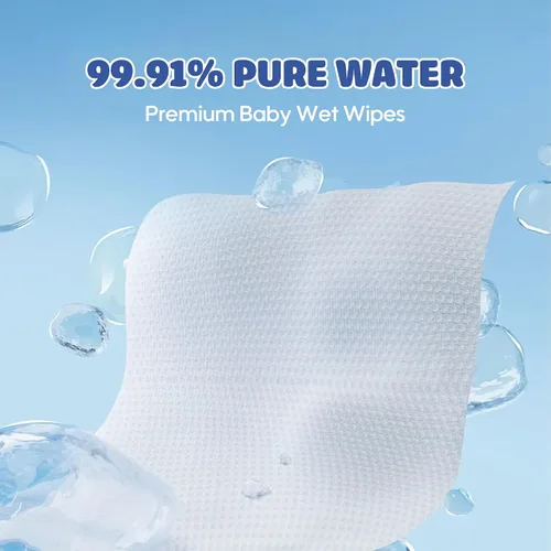 Vista 6 de AIWIBI Toallitas húmedas 99.91% de agua purificada, hipoalergénicas para pieles sensibles, sin perfume, sin fragancia, toallitas húmedas esenciales