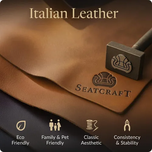 Vista 3 de Seatcraft Anthem LT - Sofá de cine en casa con mesa plegable Marrón