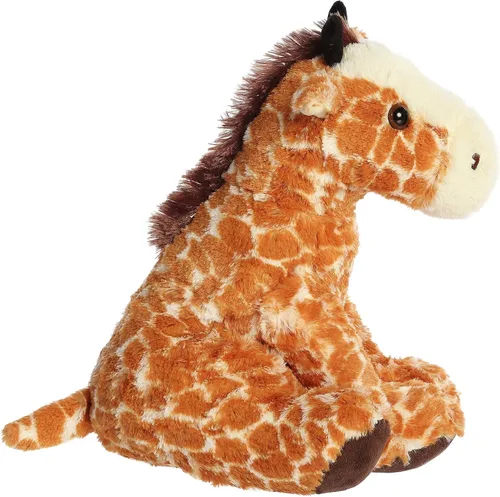 Vista 3 de Aurora Peluche de jirafa de peluche - Comodidad acogedora - Acurruces sin fin - Marrón 14 pulgadas