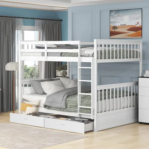 Vista 28 de Harper & Bright Designs Litera Queen con 2 cajones y cama nido extraíble