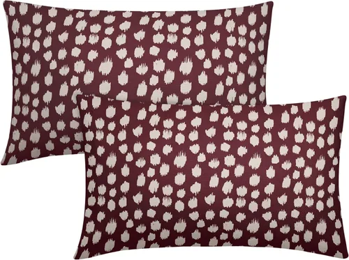 Vista 106 de Sweetshow Juego de 2 fundas de almohada de 16 x 16 pulgadas, diseño bohemio, con diseño de lunares, moderno y moderno, para exteriores, decorativas