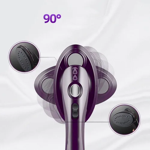 Vista 6 de Vaporizador para ropa, vaporizador de ropa de pie de 2100 W con boquilla de vapor de cerámica actualizada, removedor de arrugas de calentamiento