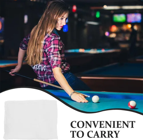 Vista 5 de DOITOOL 4 bolsas de talco de billar para polvo, bolsa de talco para manos secas, control de agarre, taco de billar, deslizamiento suave, accesorios
