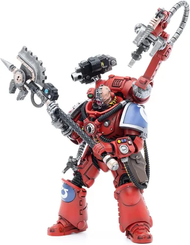 Vista 8 de YIZRIO JoyToy Warhammer 40k Ultramarines Apothecary Biologis, figura de acción a escala 1:18 Mecha Joy Toy Collection Modelo 5.35 pulgadas