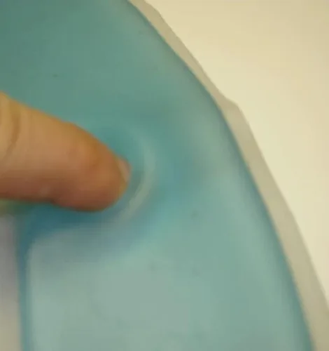 Vista 2 de Cojín de asiento de inodoro de gel de polímero semilíquido, accesorio de gancho y bucle extra resistente, cojín para comodidad de gel, versión 2