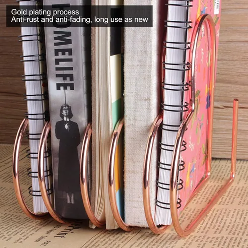 Vista 4 de Organizador de libros de escritorio, estante telescópico para libros, suministros de manualidades, organizador de archivos, soporte de archivos