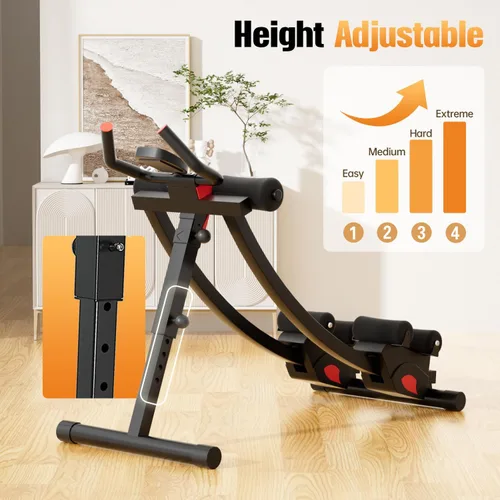 Vista 9 de Ab machine, AB trainer machine,workout equipment for Home Gym Strength Training, Ab workout equipment, AB machine for stomach workout, Foldable