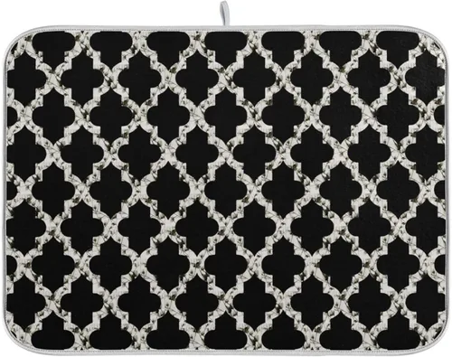 Vista 70 de Tapete de secado de platos súper absorbente, tapete de microfibra de secado rápido, 16 x 18 pulgadas, almohadilla de secado de platos de cocina