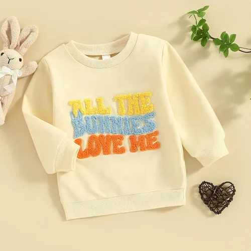 Vista 81 de Traje de San Valentín para bebé, niña, niño, traje de San Valentín, sudadera de manga larga con estampado de corazón