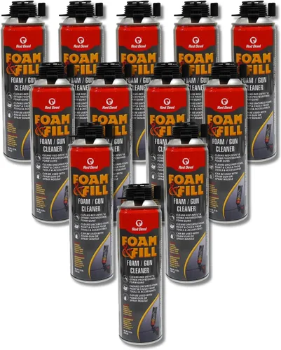 Vista 4 de Red Devil 0921 Foam & Fill Foam Gun Cleaner, Transparente