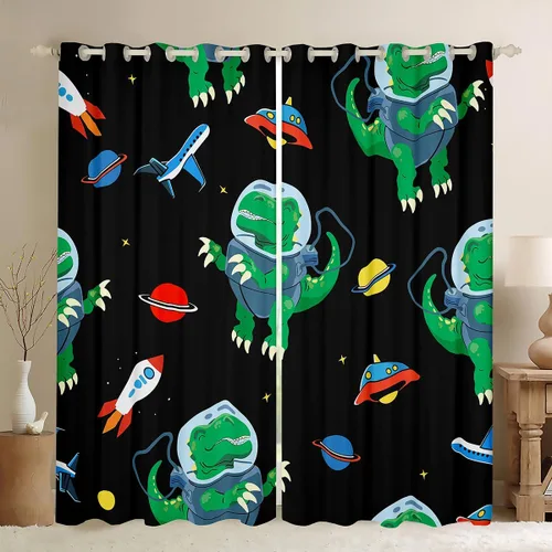 Vista 31 de Cortinas Opacas con Estampado de Piel de Vaca 30%-50% Cortinas Oscurecedoras de Piel de Animal de Granja Occidental para Dormitorio Sala de Estar