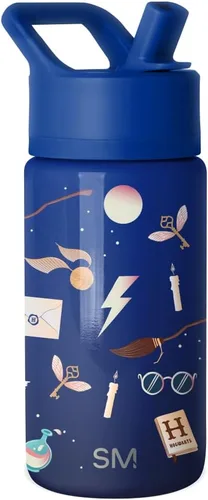Vista 69 de Simple Modern DC Comics Batman - Botella de agua para niños con tapa con pajilla, vaso aislado de acero inoxidable de 14 onzas para niños, vaso a
