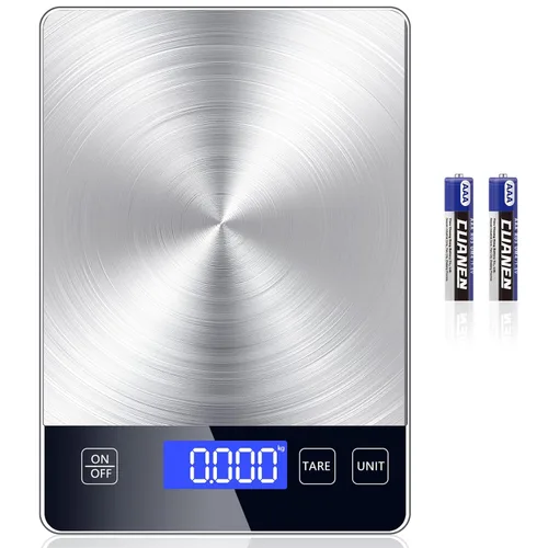 Vista 9 de Báscula de alimentos impermeable IPX7 de 0.00 oz de precisión de cocina, báscula digital de alimentos de 11.0 lbs/11 libras recargable por USB