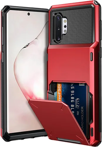 Vista 17 de Vofolen Funda tipo cartera para Galaxy Note 8 con soporte para tarjeta de crédito, bolsillo de 4 ranuras, puerta abatible, antiarañazos, de doble