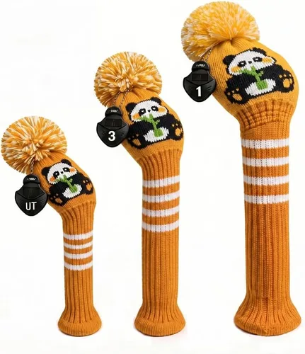 Vista 14 de Scott Edward Juego de 3 fundas para cabezas de golf para madera, se adaptan bien al conductor (460 cc) de madera de calle e híbrida (UT), el cambio