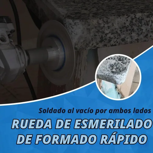 Vista 7 de Hoja de pulido de azulejos de 4 "Hoja de corte de granito con corte y molienda de brida extraíble 5/8-11 para baldosas de granito de mármol Pocelain
