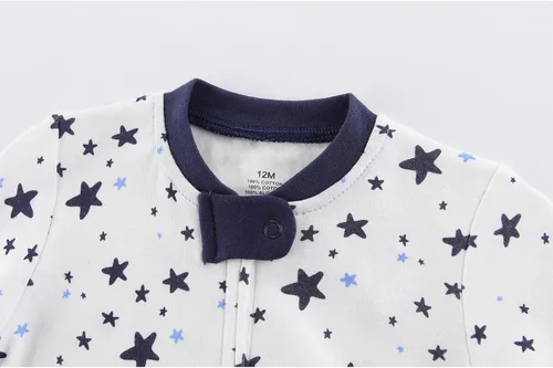 Vista 8 de Ropa unisex para bebés, paquete de 5 mamelucos de manga corta y 3 mamelucos con pies para bebé