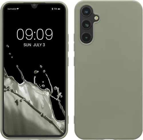 Vista 264 de kwmobile Funda compatible con Samsung Galaxy A12 - Funda protectora de silicona TPU suave y delgada - Azul Báltico