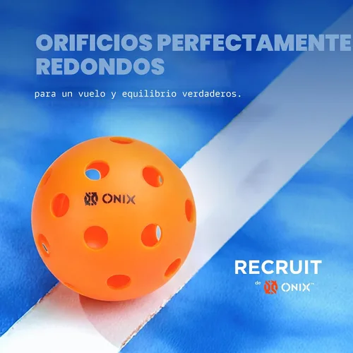 Vista 5 de Onix Recruit - Bolas de Pickleball listas para jugar en interiores con diseño de soldadura superior