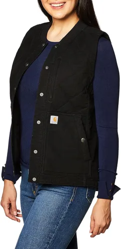 Vista 2 de Carhartt womens Rugged Flex Relaxed Fit Canvas Insulated Rib Collar Vest