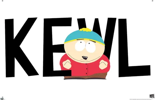 Vista 4 de Trends International South Park Cartman Kewl - Póster de pared, 22.37 x 34.00 pulgadas, paquete de póster premium y alfiler